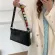 Matte Leather Flower Strap Women Underarm Bag Vintage Pard Ladies Baguette Handbags Girls Se Sml Oulder Bags