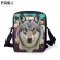Forudesigns Anim Husy Wolf Print Mesger Bags Lady Mini Travel Crossbody Bag Zier Oulder Bag for Ladies Mom Bolsa