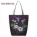 Miyahouse Fe Beach Bags Retro Flor Print Canvas Tote Bag Creative Birds Design Ladies Single Oulder Handbags