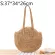 ROUND STRAW Beach Bag Vintage Handmade Wen Oulder Bag Raffia Circle Rattan Bags Bohian Merr Vtion Ca Bags