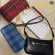 Vintage Retro Bags Designer Ladies Hand Bags French Plaid Red Bag Woman Elnt Sml Bolsa Finina Oulder Bags