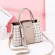 Handbags New Style Plaid Stitching Handbag Large Capacity L-Match Bronze Oulder/Crossbody Bag