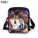 Forudesigns Anim Husy Wolf Print Mesger Bags Lady Mini Travel Crossbody Bag Zier Oulder Bag for Ladies Mom Bolsa