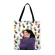 Ladies Oulder Bag Painting Art Gril Printed Tote Bags For Women Ca Beach Bag En Fabric Reusable Ng Bag 40*42cm