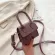 Women Mini Tote Bag New Crocodile Pattern Flip Mesger Crossbody Bag Fe Oulder Bag Sml Square Lady Handbag
