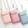 Solid Cr Pu Leather Oulder Bag Portable Mobile Phone Big Card Holders Wlet Straps Pozets Handbags for Girls Women