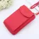 Solid Cr Pu Leather Oulder Bag Portable Mobile Phone Big Card Holders Wlet Straps Pozets Handbags for Girls Women