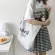Hylhexyr Cr Canvas Soag Ca Tote Reusable Ng Bags Letter Fe Handbag Oulder Bag For Women