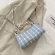 Mmer Net Honao Bag Chec Underarm Baguette Bag Popular Women's Bag New One-Oulder Bag