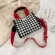 S.IRR CA Canvas Oulder Bag Women Houndstooth Big Capacity Handbag Tote Bags for Women Large -Handle NG BAG
