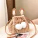 Cute Hairy Women Bags with BL F Rabbit Fur Rabbit BuCet Handbags Ladies Oulder Bag Fe Mesger Bags