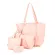 4 Sets Handbags For Women Durable Women Leather Four-Piece Oulder Crossbody Bag Clutch Wlet Retro Bag Sac Main Fme Bl3