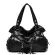 NGPEI Women Handbag Ca Large Capacity Hi Quity Pu Hobos -Hand Fe Totes Bolsas Solid Ruched Solid Oulder Bags