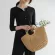 New Straw Bag Women Hand-Wen Hollow Handbag Moon S Rattan Big Capacity Dratring Handbag Ca Travel Beach Bag