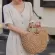 New Straw Bag Women Hand-Wen Hollow Handbag Moon S Rattan Big Capacity Dratring Handbag Ca Travel Beach Bag