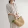 New Straw Bag Women Hand-Wen Hollow Handbag Moon S Rattan Big Capacity Dratring Handbag Ca Travel Beach Bag