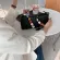 Matte Leather Flower Strap Women Underarm Bag Vintage Pard Ladies Baguette Handbags Girls Se Sml Oulder Bags