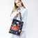 Pvc Canvas Women Reusable Ng Bag Eco Friendly Flower Oer Bag Waterproof Handbag Lunch Tote Oulder Bag