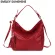 SNAE Leather Women Oulder Bag Fe Serpentine Pattern Hobo Bag Tassel Women Handbag Se Big Red Tote Ladies Hand Bag