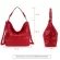 SNAE Leather Women Oulder Bag Fe Serpentine Pattern Hobo Bag Tassel Women Handbag Se Big Red Tote Ladies Hand Bag