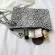 FE Square Snae Print Wristlet Clutch Women Ca Se Pu Leather Handbag Money Phone Pouch Wlet TOREBI DAME