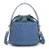 Blue Ostrich Leather Bucet Bags For Women Autumn Bucet Tote Bag Elnt Python Tote Se