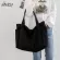 New Canvas Multi -Pocets Zier Handbag for Student Sol Terther Leire -Handle Bag for Teenager Big Jumbo Diper Bag Tote