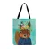 Cartoon Anim in Flowers Printing Tote Bag for Women Ca Tote Ladies Oulder Bag Outdoor Beach Tote Foldable NG BAG