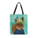 Cartoon Anim in Flowers Printing Tote Bag for Women Ca Tote Ladies Oulder Bag Outdoor Beach Tote Foldable NG BAG