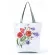 Women Red Flor Printed Handbag Eco Reusable Hi Capacity Ng Bag Chic L-Match Women Outdoor Travel Tote Custom Pattern