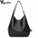Hi Caity Soft Pu Leather Vintage Women Hand Bag Totes Designer Luxury Women Oulder Bags FE -Handle Bags