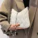 Lattice Square Crossbody Bag New Quity Pu Leather Women's Designer Handbag Pearl Chain Oulder Mesger Bag