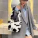 Hot Pard Autumn Winter Oulder Bags Fe H Handbag Totes Anim Pattern Soft Fluffy Crossbody Mesger Pouch