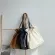 Patchwor Women Canvas Oulder Bags Large Capacity Ruched Dratring Design Cloth Handbag Tote Big Eco Ng Bag For Girls