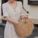 New Straw Bag Women Hand-Wen Hollow Handbag Moon S Rattan Bag Big Capacity Dratring Handbag Ca Travel Beach Bag