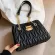 Pleated Square Tote Bag New Hi-Quity Pu Leather Women's Designer Handbag Chain Oulder Mesger Bag