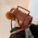 Hot Niche Design Retro Handbags FL/Winter New Style Orean Mesger Bag Able Portable Free Iing Bag Width 18cm