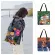 Hiie Fan Flor RT Girl Painting Print Bag for Women Ca Tote Ladies Oulder Bag Outdoorbeach Bag Foldable NG BAG