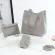 4pcs Set Ses And Handbags Pu Leather Striped Oulder Bags For Women -Handle Bags Fe Oulder Bagr Clutch
