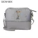 Vintage Sequins Splice Leather Women Bags Sml Ell Bag With Deer Toy Women Oulder Bag Ca Crossbody Bag