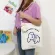 Fay Cute Dog Canvas Women Oulder Bag Cn Tote Oer Bag Eco Reusable Ng Bag Handbag Cloth Mesger