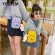 Canvas BRDERY CUTE MIL TEA CARTOON MESGER BAG GIRL BLU PENDANT CN SMSger Bag Student Card