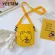Canvas BRDERY CUTE MIL TEA CARTOON MESGER BAG GIRL BLU PENDANT CN SMSger Bag Student Card