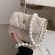 Lattice Square Mini Crossbody Bag New Hi-Quity Pu Leather Women's Designer Handbag Pearl Strap Oulder Mesger Bag
