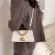ELNT FE Square Tote Bag New Hi-Quity Pu Leather Women's Designer Handbag Vintage Oulder Mesger Bag