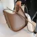 European and American Retro L-Match Underarm Bag Hi Quity Women's Bag New Bucet Bag with Dratring Mesger Bag