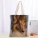 Anims Eltie Dogs Tote Bag Handbag Oulder Pouch Foldable Canvas Ng Bags Reusable Women Canvas Oulder Bag