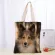 Anims Eltie Dogs Tote Bag Handbag Oulder Pouch Foldable Canvas Ng Bags Reusable Women Canvas Oulder Bag