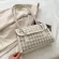 PLAID Pattern Handbag Totes Women Ca PU Leather Se Fe portable Travel Underarm -Handle Bag