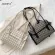 PLAID Pattern Handbag Totes Women Ca PU Leather Se Fe portable Travel Underarm -Handle Bag